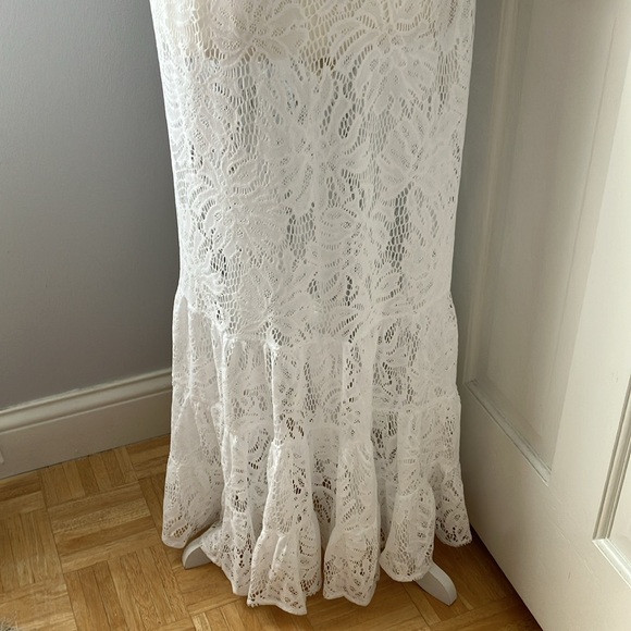 Lilly Pulitzer Finley NEW white beach resort lace cover up size L NWT - Picture 8 of 12
